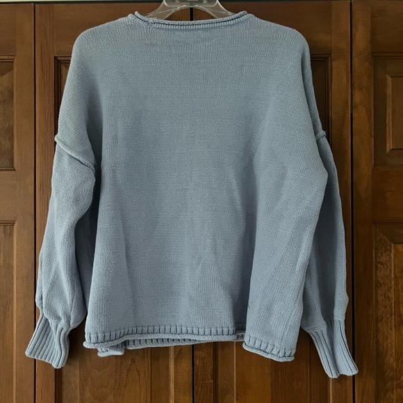 Madewell Soft Blue Crew Neck Sweater - Picture 5 of 8